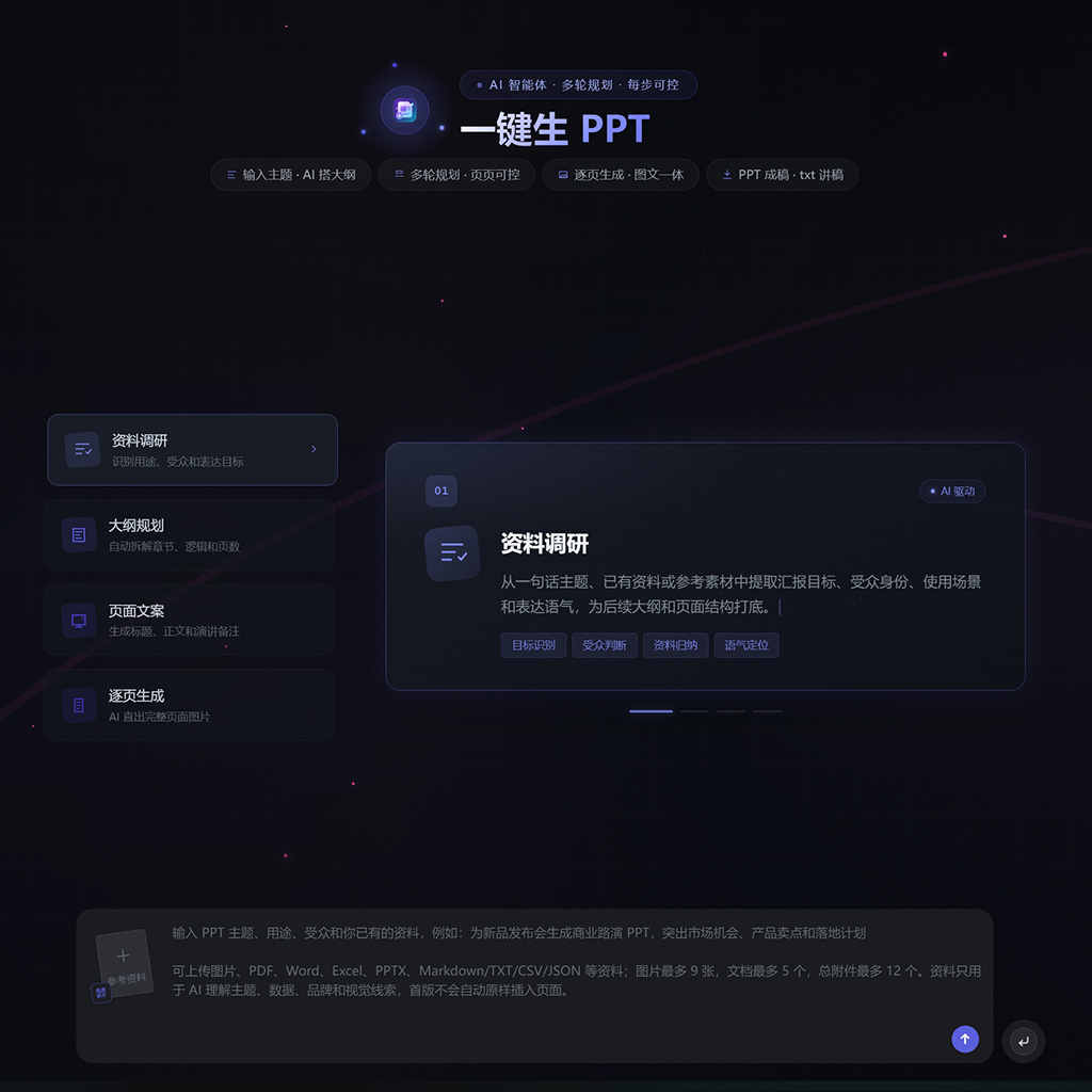 一键生成智能PPT